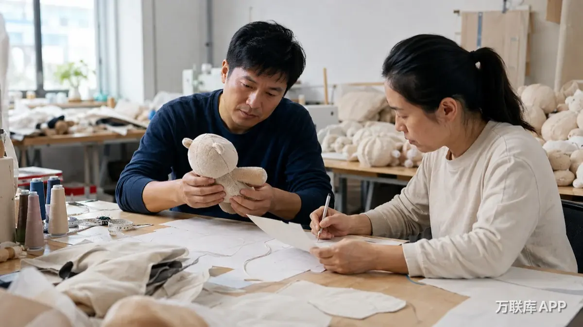 万联库APP毛绒玩具加工场景配图