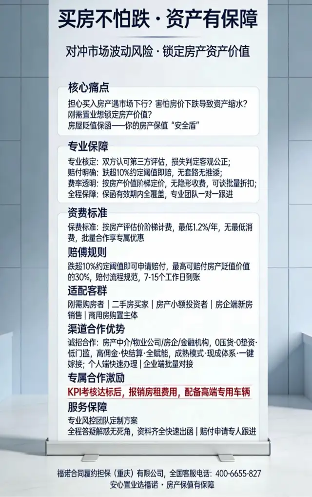 1. 房屋贬值损失保障保函 全国渠道合作招商
2. 房屋贬值损失保障保函 房产中介/门店合作对接
3. 房屋贬值损失保障保函 城市合伙人/代理全国招募
4. 房屋贬值损失保障保函 房产渠道分销合作
5. 房屋贬值损失保障保函 新房/二手房项目配套合作-2