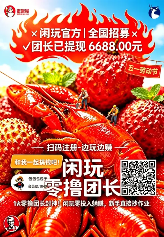 🔥闲玩官方｜全国招募🔥团长已提现6688元-1