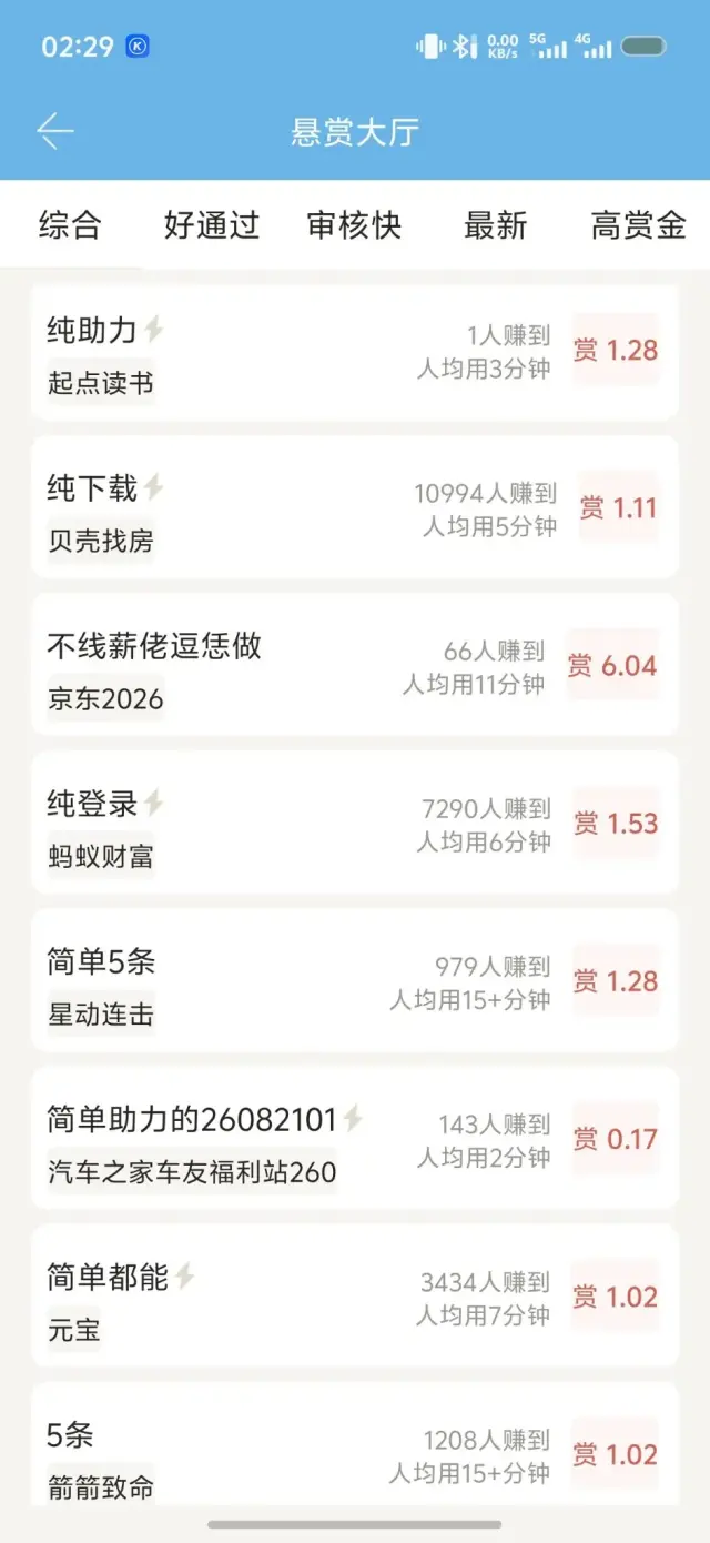有几万手机助力任务每个0.5---200平台结算一元提现-1