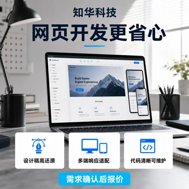 网页定制开发｜前端页面UI还原｜响应式H5后台二次开发-3