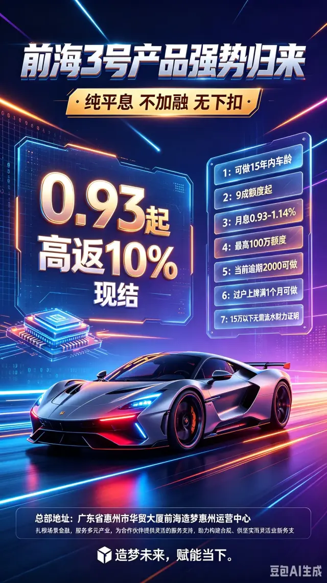 车抵➕以租代购➕房抵➕汽车分期业务全国招商-4